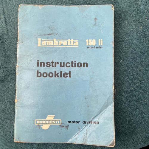 Lambretta 150 instruction - 150,